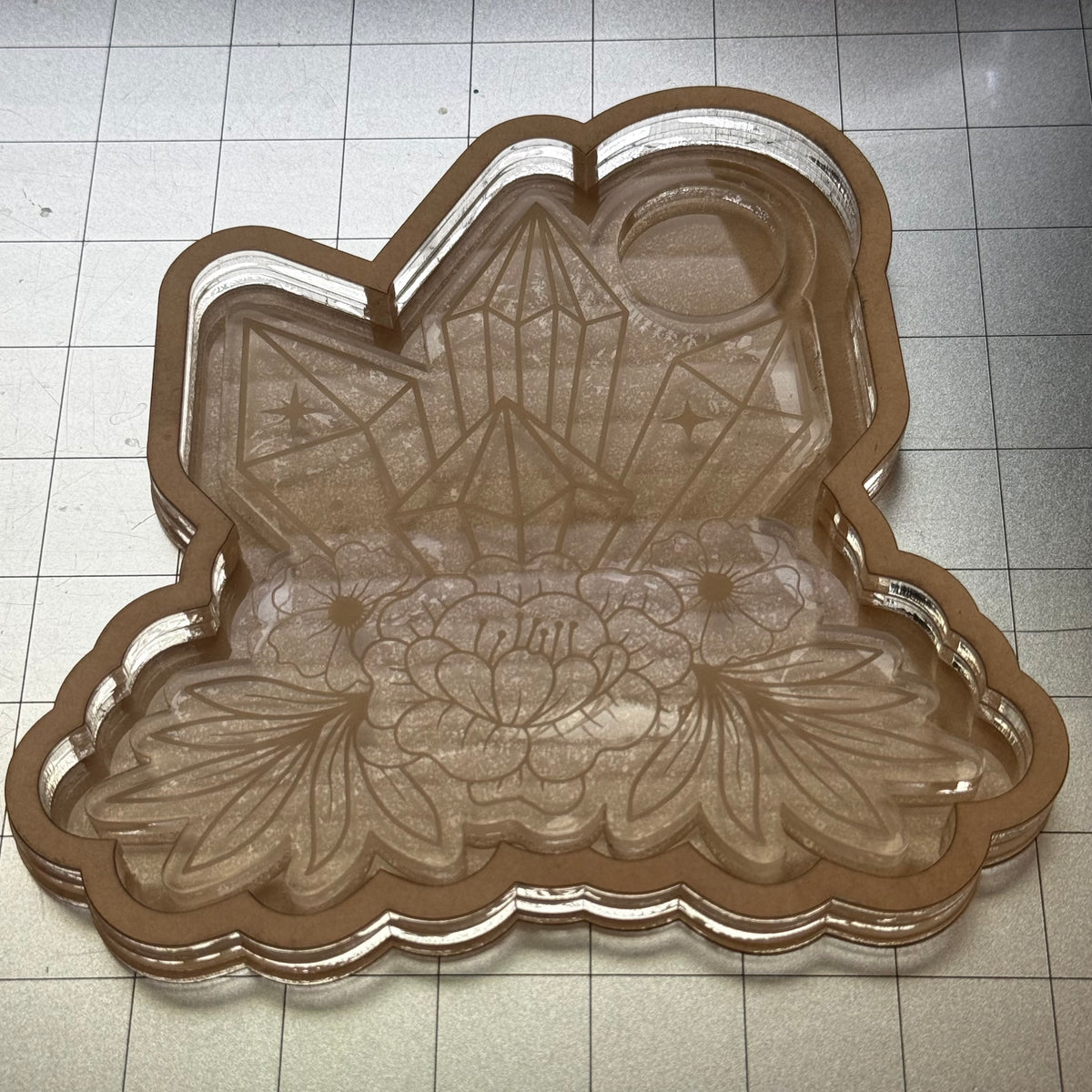 Sphere Holder Acrylic Blank