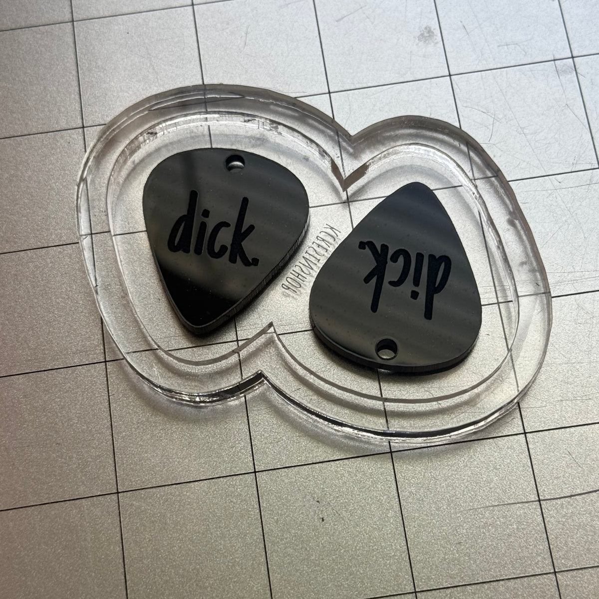Dick Pick Earrings Acrylic Blank