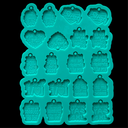 Pride Earrings Palette Mold