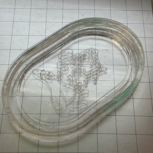 Used Smoking Buddies Acrylic Blank for Mold Making  with Attached Housing