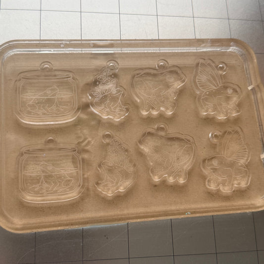 Used Goblincore Earrings Acrylic Blank for Mold Making with Attached Housing