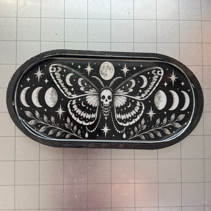 Celestial Moth Resin Tray