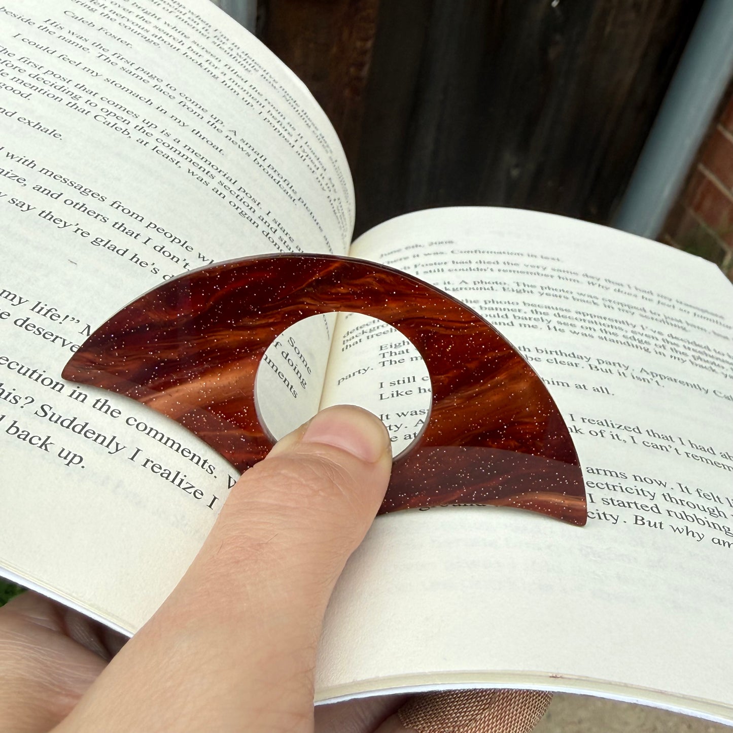 Sparkly Copper Page Holder