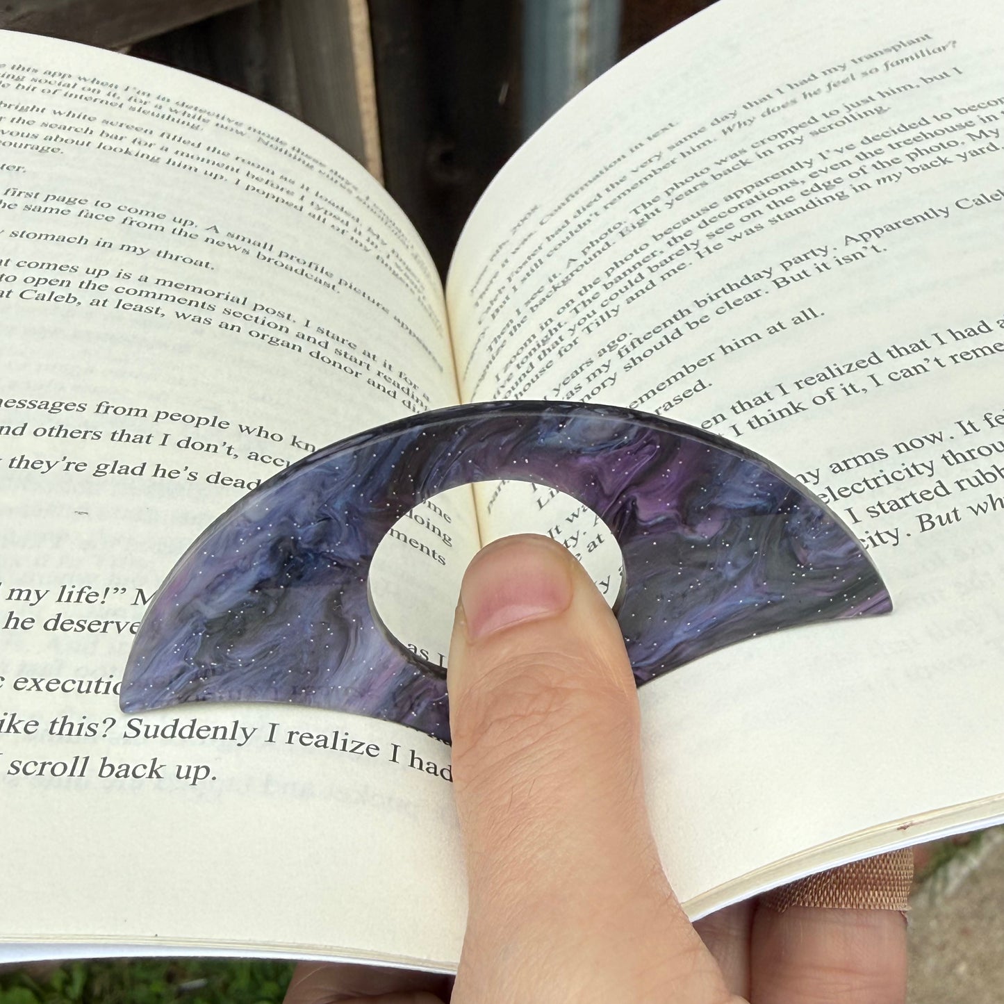 Sparkly Purple Page Holder