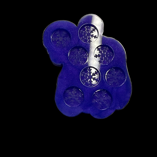 Snowflake Bits Palette Mold - first pour