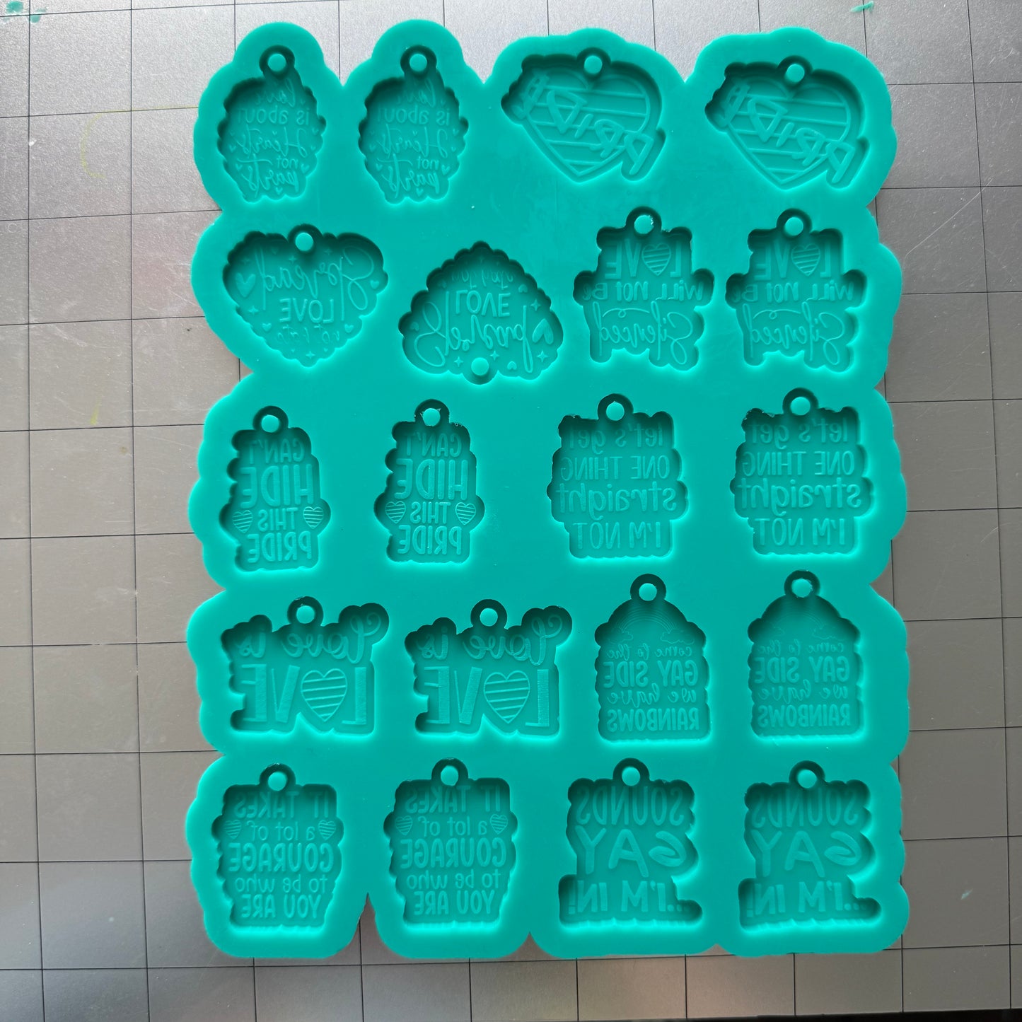 Pride Earrings Palette Mold