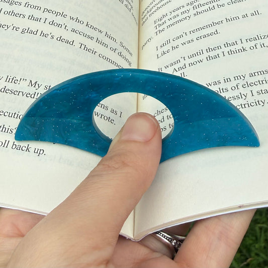 Sparkly Blue Page Holder