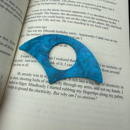 Sparkly Blue Page Holder