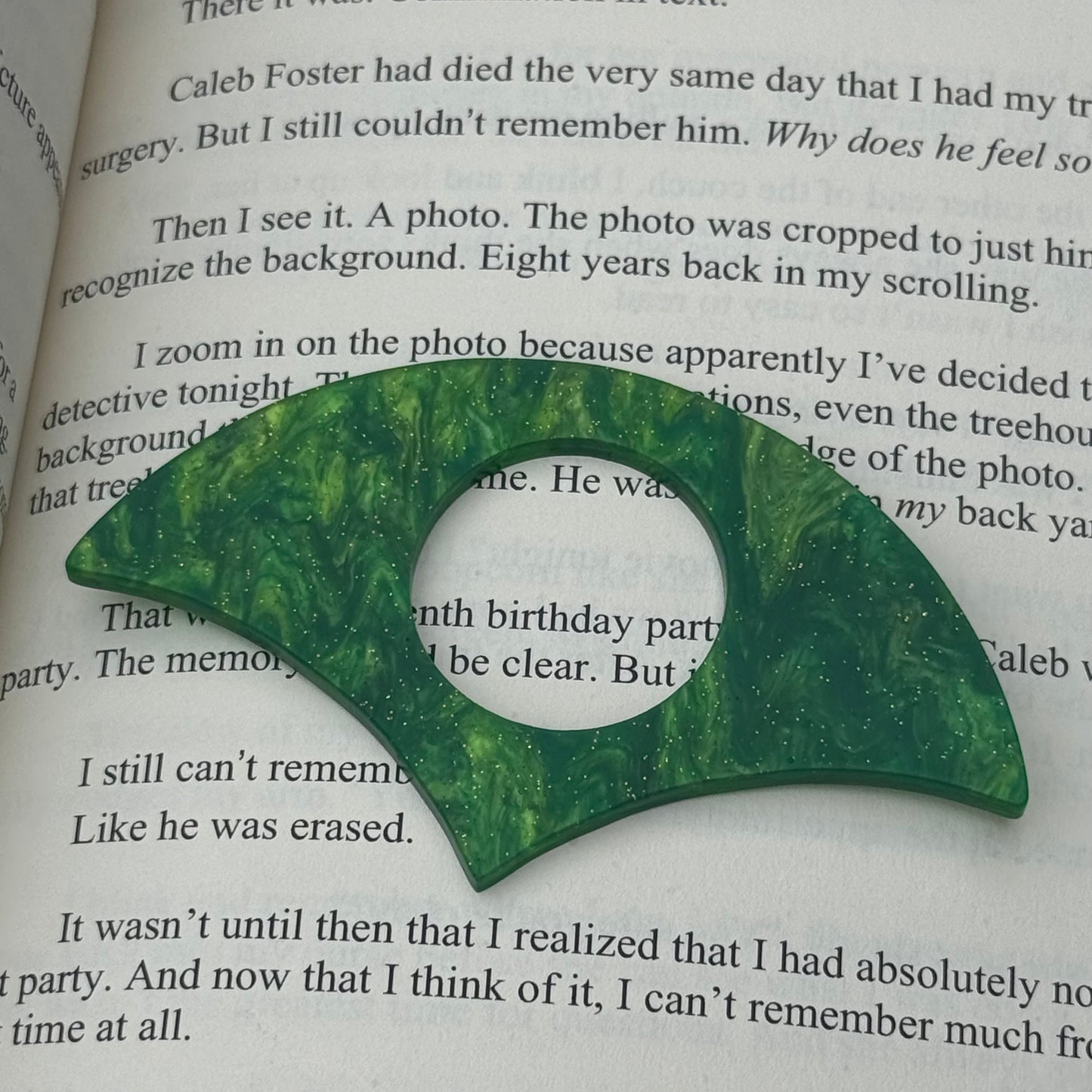 Sparkly Green Page Holder