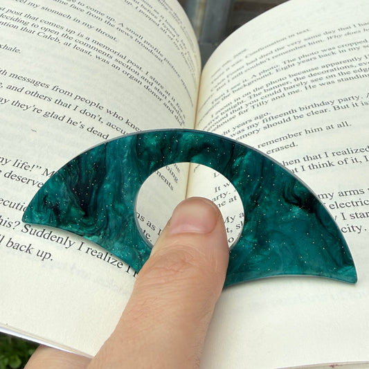 Sparkly Turquoise Page Holder