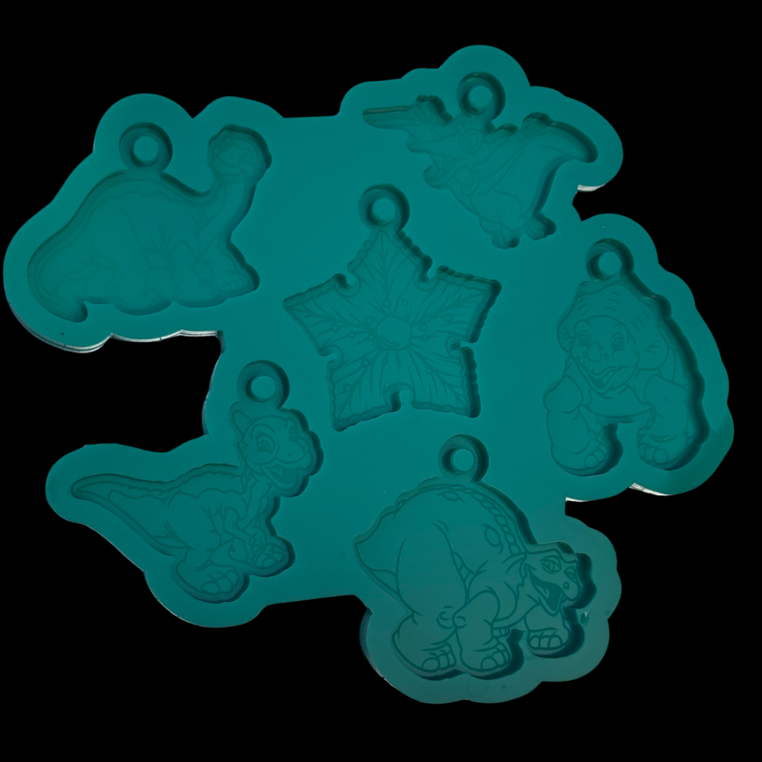 Dinosaur Keychain Palette Mold