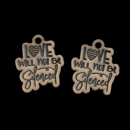 Love Will Not Be Silenced Earrings Mold