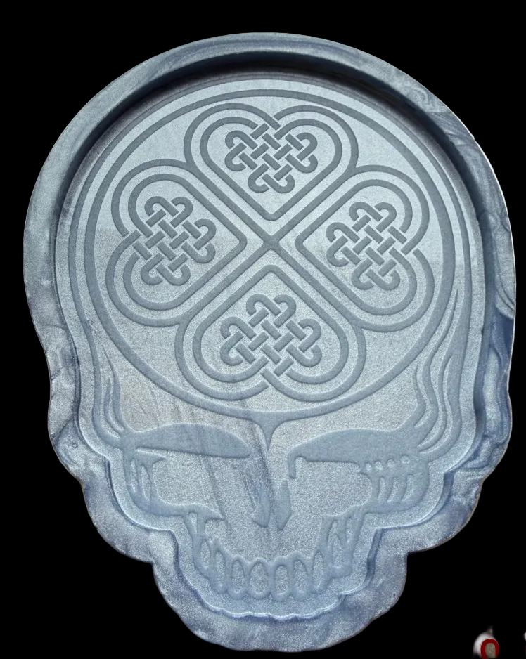 Clover Skull Mold