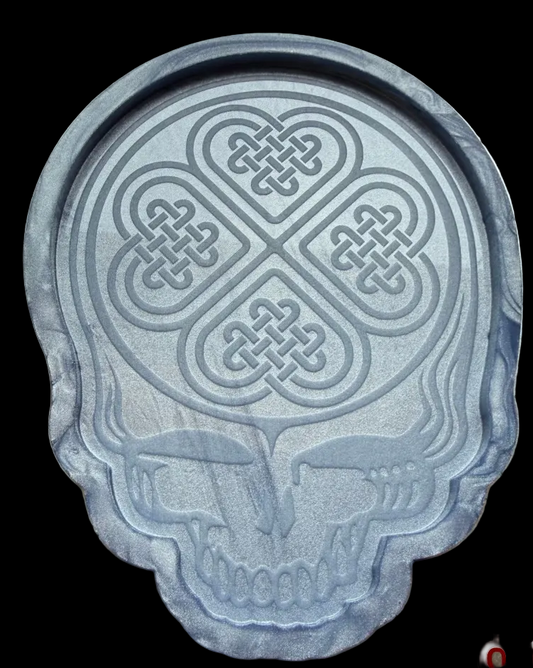 Clover Skull Mold