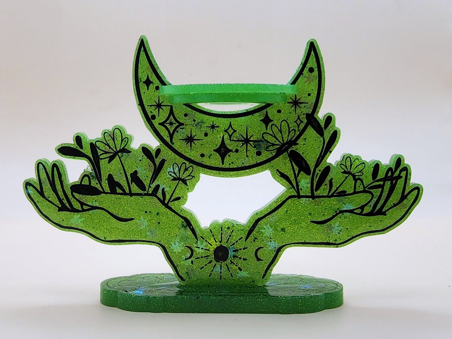 Hands and Moon Sphere Holder Mold